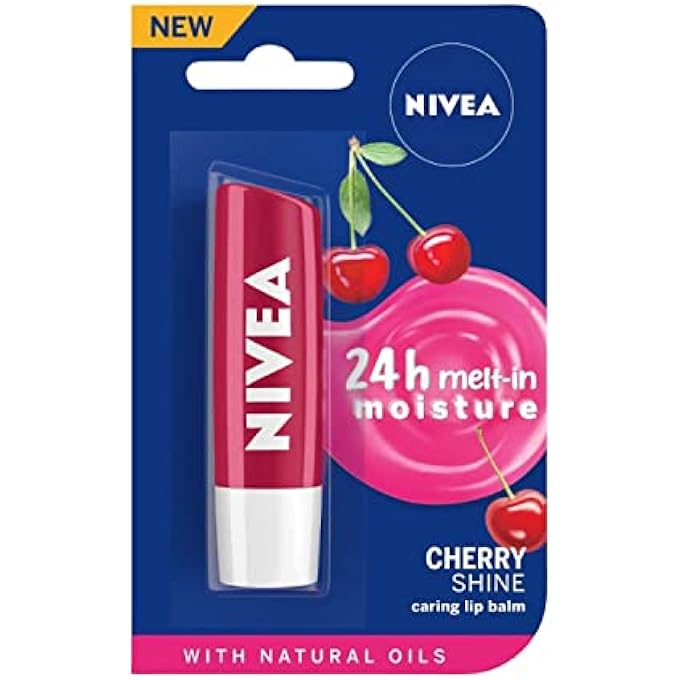 Nivea LIP CARE CHERRY KISS (PACK OF 1),4.8 G(PACK OF 1) - Image 1